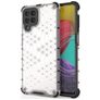 Mobigear Honeycomb Samsung Galaxy M53 Hårdt Bagsidecover Stødsikkert - Hvid