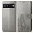 Mobigear Clover Google Pixel 6a Funda tipo libro Cartera - Gris
