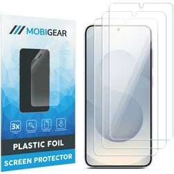 Mobigear Samsung Galaxy S25 Edge Película de ecrã em plástico - Compatível com capas (Pack de 3)