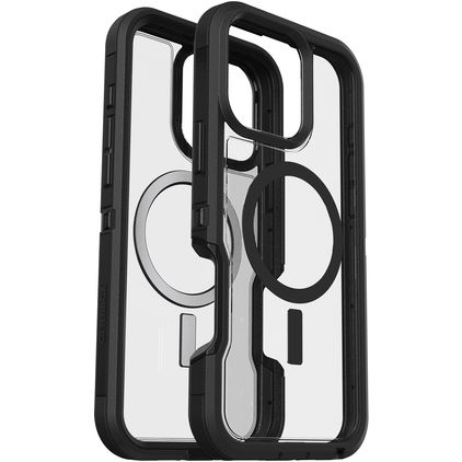 OtterBox Defender iPhone 16 Pro Max MagSafe Kova Suojakuori Iskunkestävä - Läpinäkyvä / Musta