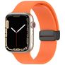 Mobigear Sport Mag Correa Silicona Cierre magnético para Apple Watch - 42/41/40/38 mm - Naranja