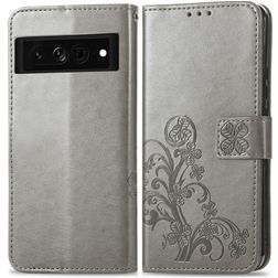 Mobigear Clover Google Pixel 7 Pungetui med Seddelrum - Grå