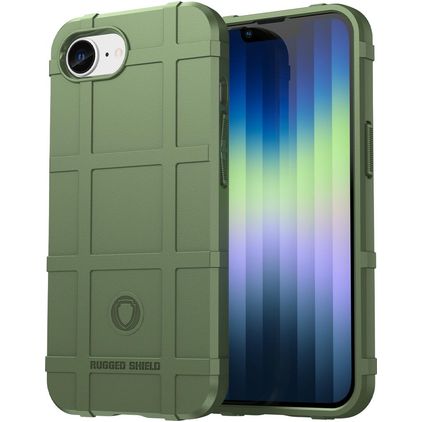 Mobigear Rugged Shield iPhone 17e TPU flexível Capa traseira Antichoque - Verde