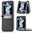 Mobigear Excellent Samsung Galaxy Z Flip 5 Funda Plástico rígido Carcasa con tarjetero - Negro
