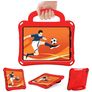 Mobigear Football iPad Air 11 polegadas (2026) Espuma EVA Capa traseira + Alça de ombro + Suporte - Vermelho