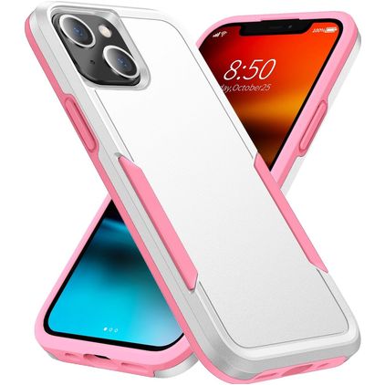 Mobigear Heavy Armor iPhone 14 Plus Hardcase Back cover Antiurto - Bianco / Rosa