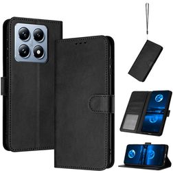 Mobigear Wallet Xiaomi 14T Lompakkokotelo + Setelitasku - Musta