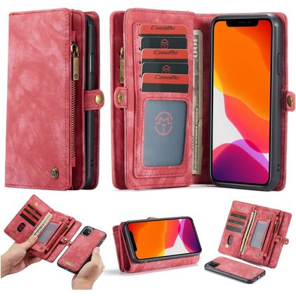 CaseMe 008 iPhone 11 Case Detachable 2-in-1 Wallet Case Wallet - Red