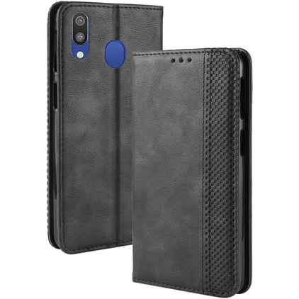 Mobigear Sensation Samsung Galaxy M20 Wallet case - Black