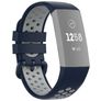 Mobigear Sport Plus Buckle Silikon Fitbit Charge 3 Armband Spänne - Mörkblå