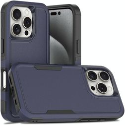 Mobigear Heavy Armor iPhone 16 Pro Kova Suojakuori Iskunkestävä - Tummansininen