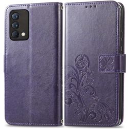 Mobigear Clover Realme GT Master Edition Funda tipo libro Cartera - Morado