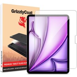 GrizzlyCoat Magic Applicator iPad Air 11 polegadas (2025) Vidro temperado Película de ecrã - Compatível com capas + Moldura de instalação
