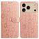 Mobigear Flowers iPhone 17 Pro Funda tipo libro Cartera - Oro rosa