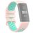 Mobigear Sport Plus Buckle Silikoni Fitbit Charge 4 Ranneke Solki - Vaaleanpunainen / Vihreä