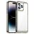 Mobigear Crystal iPhone 14 Pro Max Tvrdý plast Zadní kryt - Průhledná / Šedá