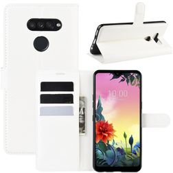Mobigear Classic LG K50s Cover a libro portafoglio - Bianco