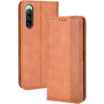 Mobigear Sensation Sony Xperia 10 IV Wallet case - Brown