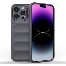 Mobigear Bumpy iPhone 15 Pro Max Flexibilní TPU Zadní kryt - Antracitová