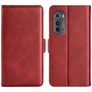 Mobigear Slim Magnet Motorola Edge (2022) Plånboksfodral med sedelfack - Röd