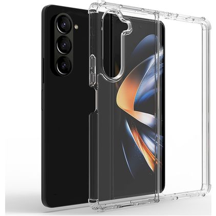 Mobigear Cushion Transparente Samsung Galaxy Z Fold 5 TPU flexible Carcasa Antigolpes - Transparente