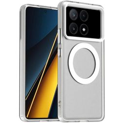 Mobigear Shockproof POCO X6 Pro MagSafe Funda Plástico rígido Carcasa - Blanco