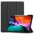 Mobigear Tri-Fold Gel iPad Pro 12,9 pollici (2021) TPU / Poliuretano (PU) Cover a libro + Portapenna - Nero