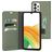 Mobiparts Classic Wallet Samsung Galaxy A33 Plånboksfodral med sedelfack - Stone Green