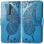 Mobigear Butterfly OPPO A5 (2020) Lompakkokotelo + Setelitasku - Sininen