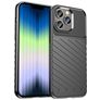 Mobigear Groove iPhone 14 Joustava TPU Suojakuori - Musta
