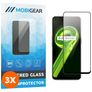 Mobigear Premium Realme 9 4G Tempered Glass Screen Protector - Case Friendly - Black (3-Pack)