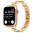 Mobigear Paris Rostfritt stål Apple Watch Armband Fjärilslås - 42/41/40/38 mm - Guld