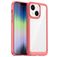 Mobigear Crystal iPhone 14 Hard Case Back cover - Clear / Red