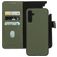 Mobiparts Samsung Galaxy A14 Cover Vera pelle Cover a libro 2 in 1 con guscio estraibile a portafoglio - Verde