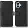Mobigear Wallet iPhone 17 Lompakkokotelo + Setelitasku - Musta