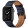 Mobigear Firenze Læder Apple Watch Urrem Spændelås - 49/46/45/44 mm - Mørkeblå