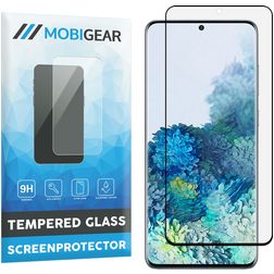 Mobigear Premium Samsung Galaxy S20 Plus Glas Skærmbeskytter - Case Friendly - Sort
