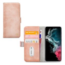 Mobilize Elite Gelly Samsung Galaxy S22 Ultra Lompakkokotelo + Setelitasku - Soft Pink