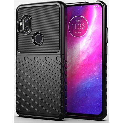 Mobigear Groove Motorola One Hyper TPU flessibile Back cover - Nero