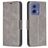 Mobigear Excellent Motorola Moto G85 Cover a libro portafoglio - Grigio