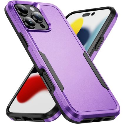 Mobigear Heavy Armor iPhone 16 Pro Plástico rígido Capa traseira Antichoque - Roxo