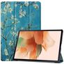 Mobigear Tri-Fold Samsung Galaxy Tab S7 FE Etui z klapką - Almond Blossoms