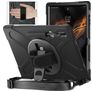 Mobigear SureGrip XGuard Samsung Galaxy Tab S8 Ultra Funda Plástico rígido / Silicona Carcasa + Portalápices + Correa bandolera + Soporte - Negro