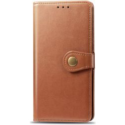 Mobigear Snap Button OPPO A9 (2020) Etui z klapką typu portfel - Koniakowy