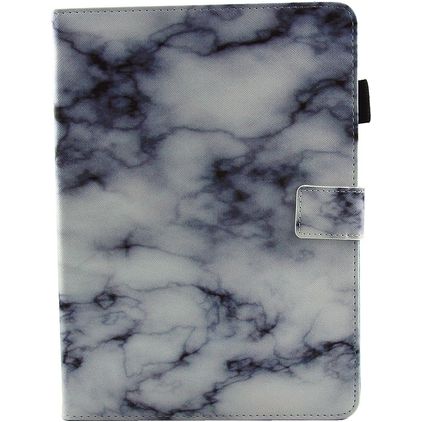 Mobigear Marble iPad 6 (2018) Cover a libro - White Marble