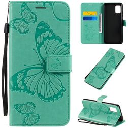 Mobigear Butterfly Samsung Galaxy A51 5G Lompakkokotelo + Setelitasku - Turkoosi