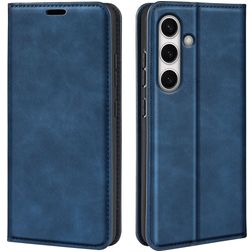 Mobigear Retro Slim Samsung Galaxy S24 FE Capa livro Carteira - Azul escuro