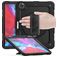 Mobigear SureGrip Xtreme iPad Pro 13 Inch (2024) Case Plastic / Silicone Back cover + Stylus Holder + Shoulder Strap + Stand - Black