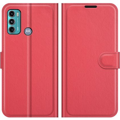 Mobigear Classic Motorola Moto G60 Wallet case - Red