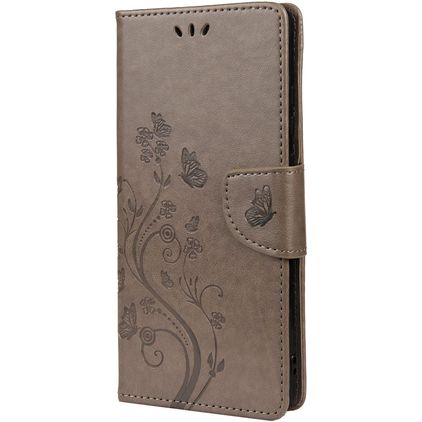 Mobigear Flowers Samsung Galaxy A33 Capa livro Carteira - Cinzento